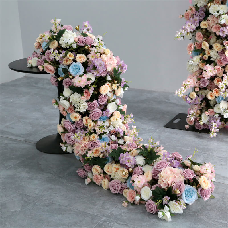 Roseytime Dusty Purple Table Flower Arrangement For Wedding Floral ...