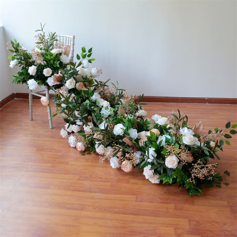 Roseytime Wedding Flower Runner Table Floral Arrangement Decor
