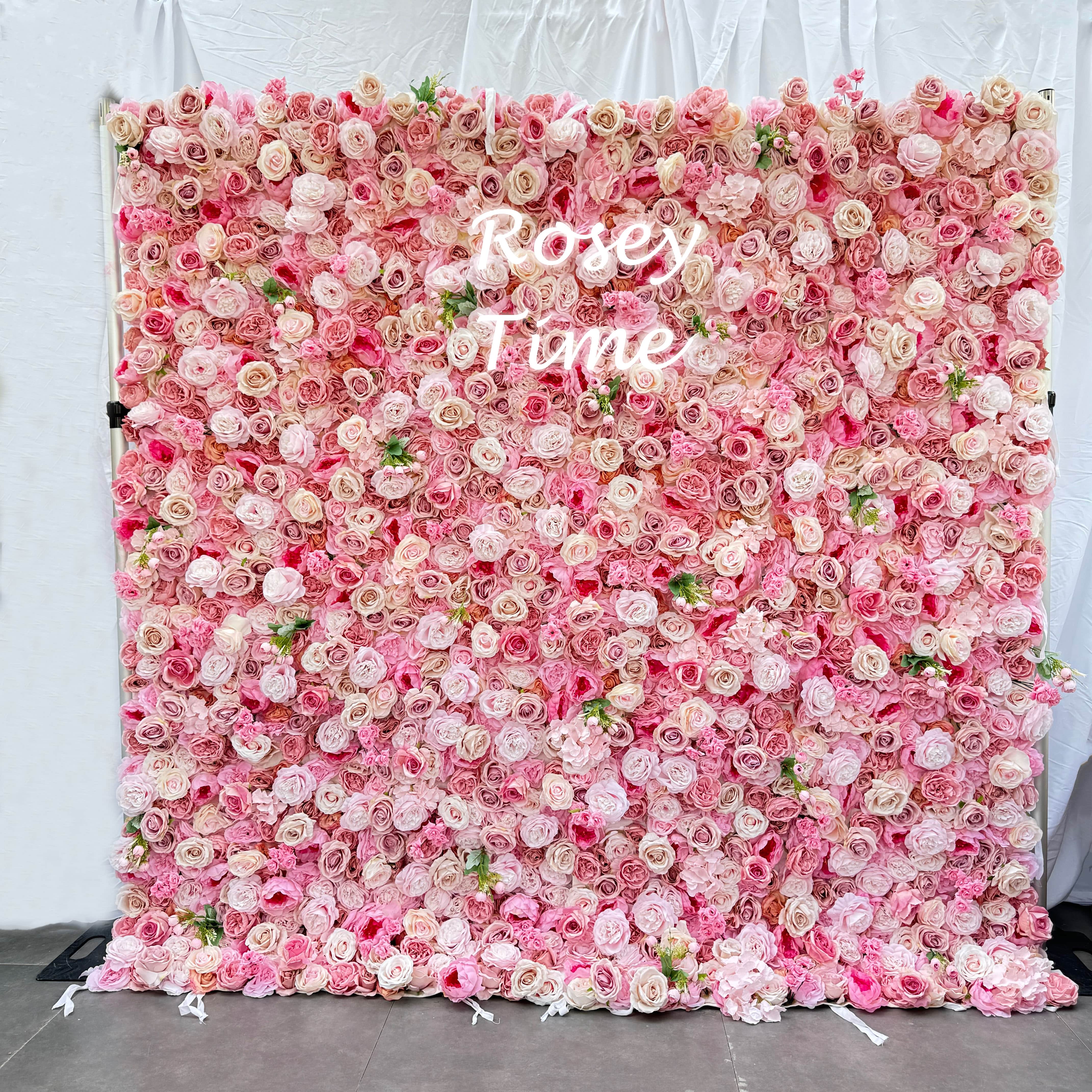 pink flower wall