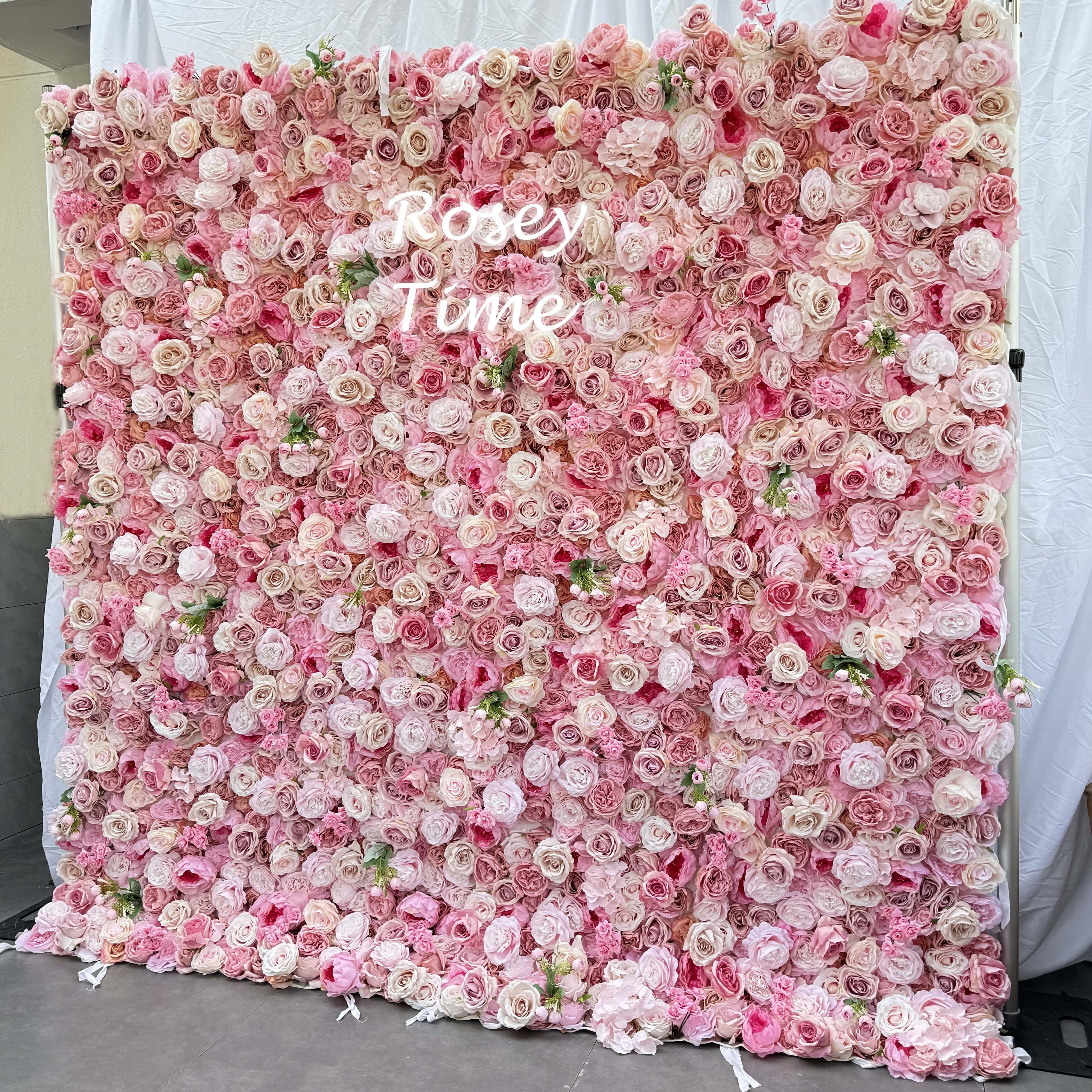 pink flower wall