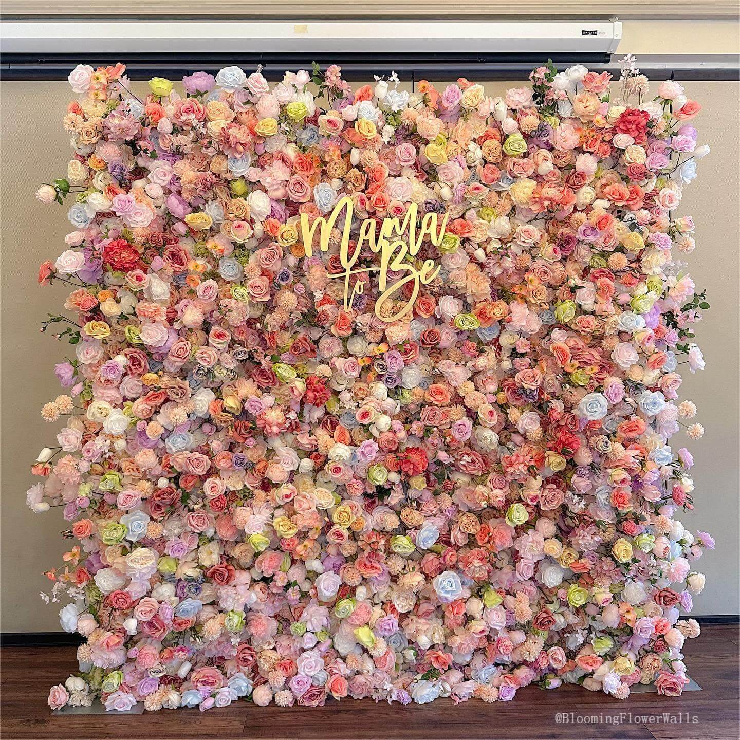 5d Colorful flower wall