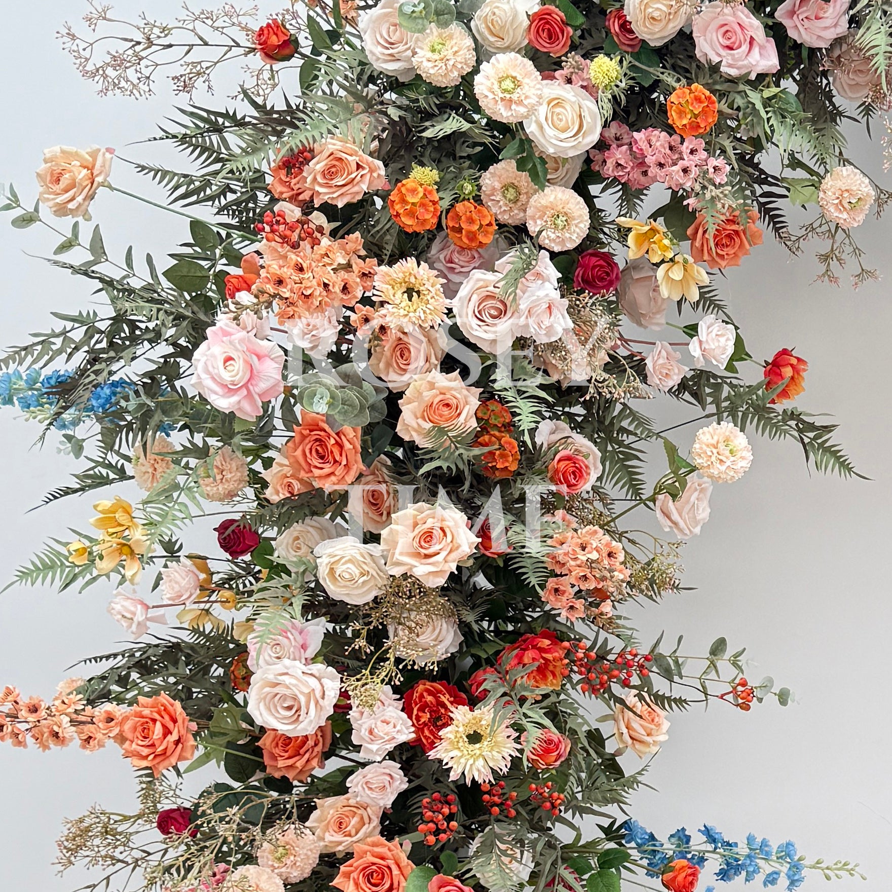 RoseyTime Tangerine Petal Flower Arch n-shape Round Arch #RTA127