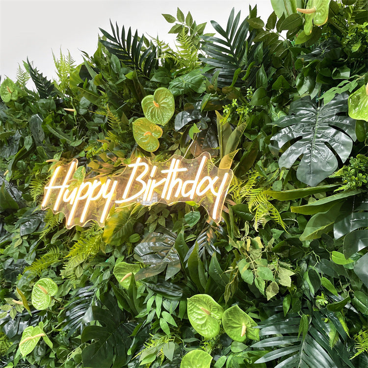 💥BF-Sale: 8x8ft Greenery Wall Roll Up Fabric Back #RTW310