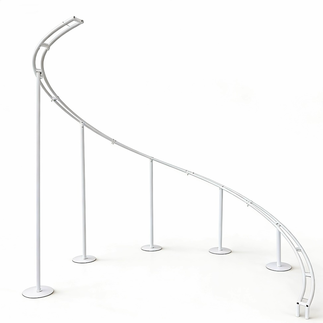 Roseytime White&Green S-Curve Flower Arch Arrangement #RTA467