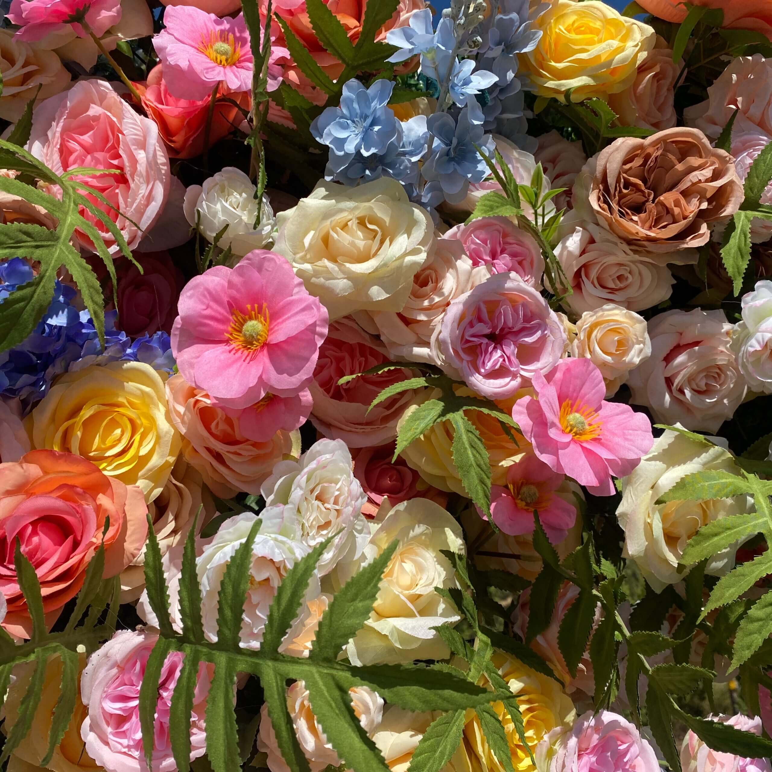 💥BF-Sale: Colorful Square Flower Arch Fabric Back Roll Up #RTA032