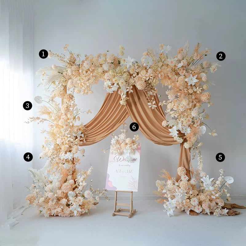 G1-Sale: Champagne Arch Flowers Decor Set For Wedding&Event