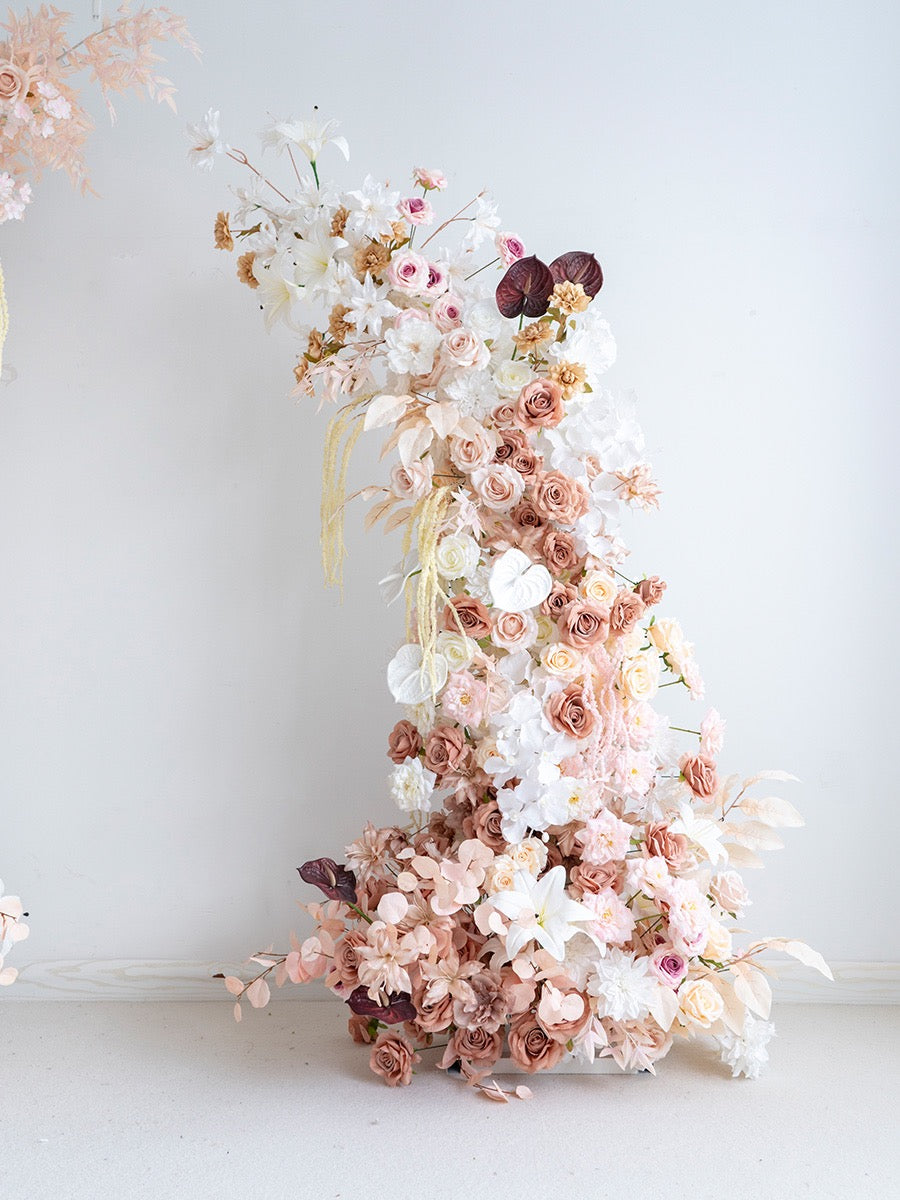 💥BF-Sale: Brown Flower Pillars Arch with Frame #RTP004