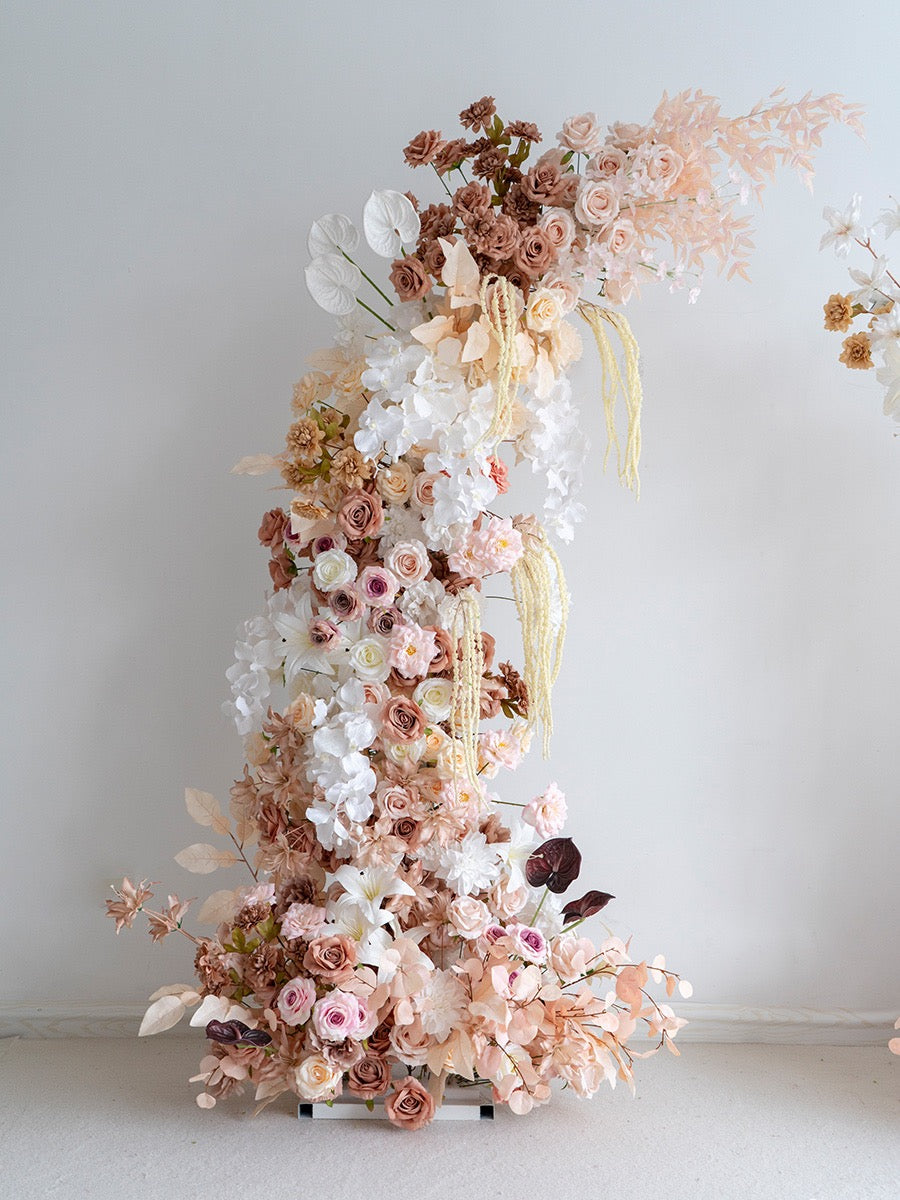 💥BF-Sale: Brown Flower Pillars Arch with Frame #RTP004