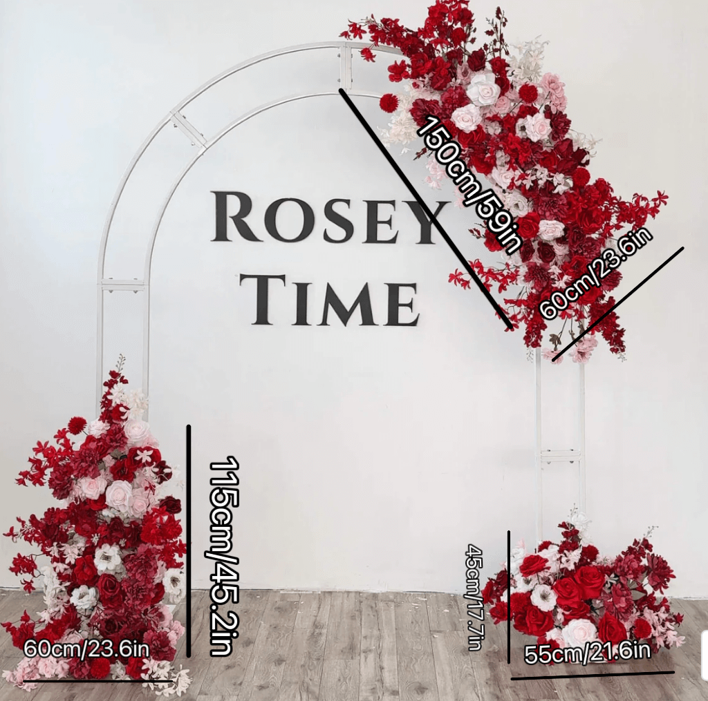 New-Sale: Red Arch Flowers Decor Set For Wedding&Event