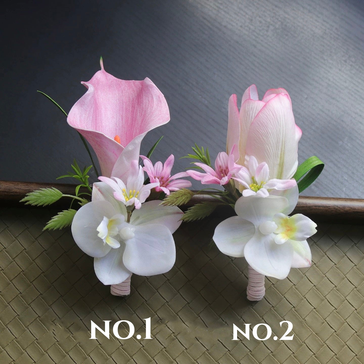 Roseytime Pink Flower Boutonniere for Wedding RTBN060