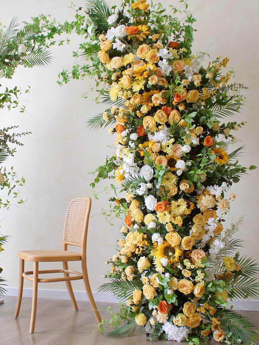 💥BF-Sale: Sunflower Floral Pillars Arch With Frame #RTP027