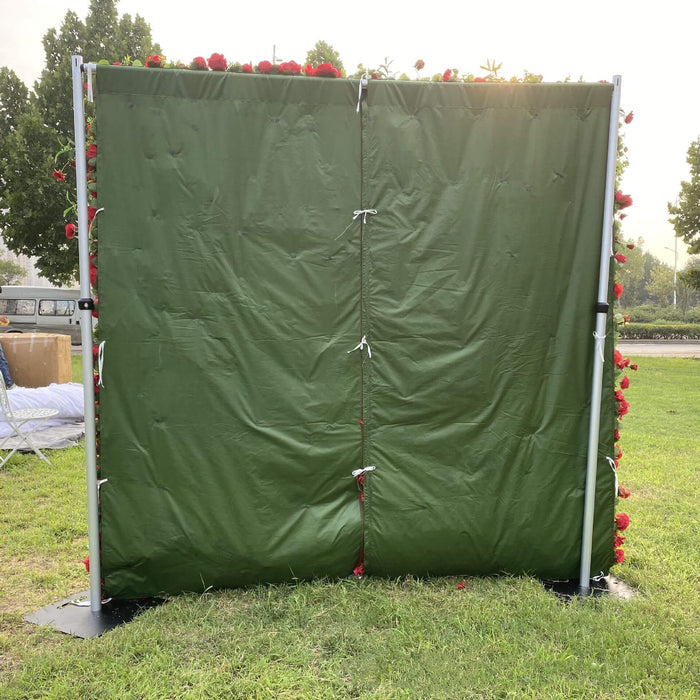 💥BF-SALE: 5D Red Flower Wall Roll Up Fabric Back #RTW104