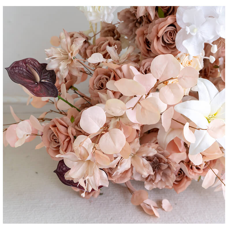 💥BF-Sale: Brown Flower Pillars Arch with Frame #RTP004