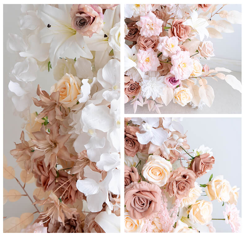 💥BF-Sale: Brown Flower Pillars Arch with Frame #RTP004