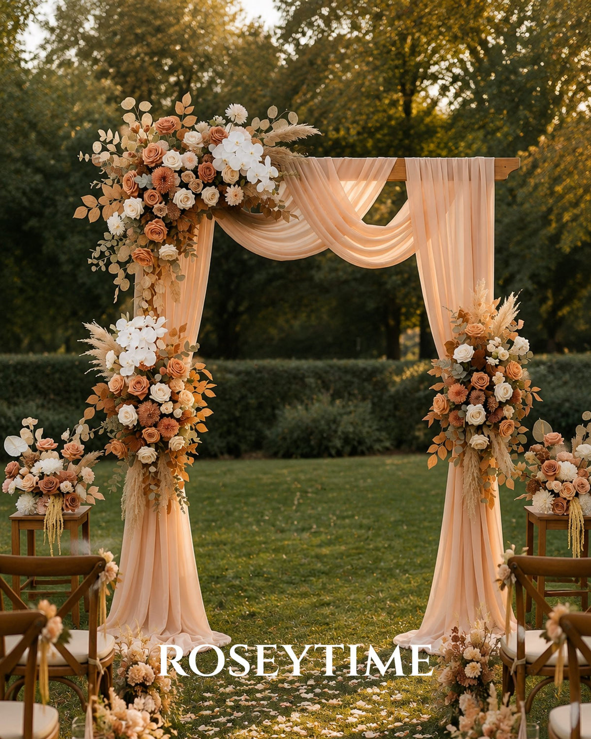 Roseytime Mocha Cedar Flower Set Flower Arch Arrangement #RTA505