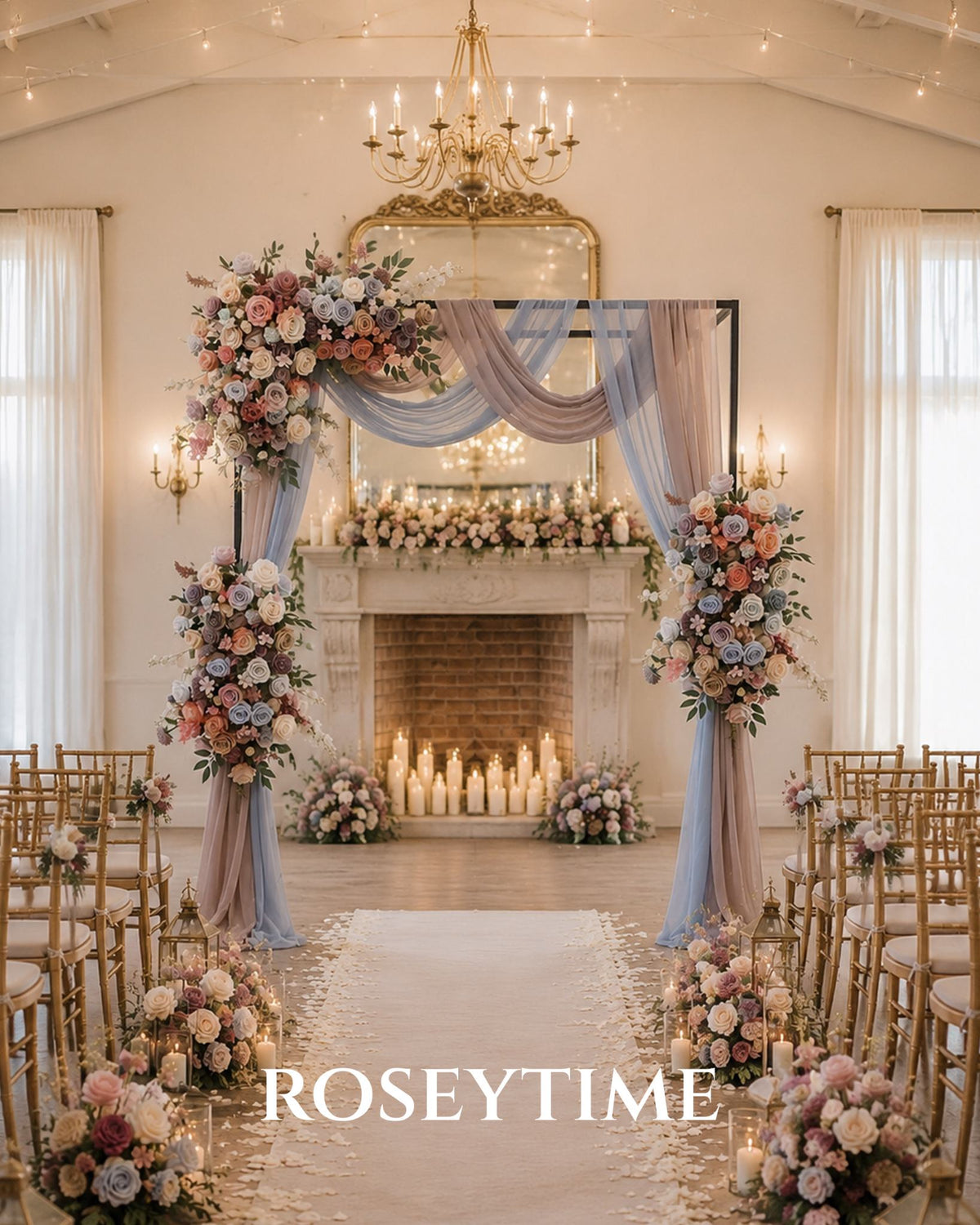 Roseytime Rosewood Sky Flower Set Flower Arch Arrangement #RTA508