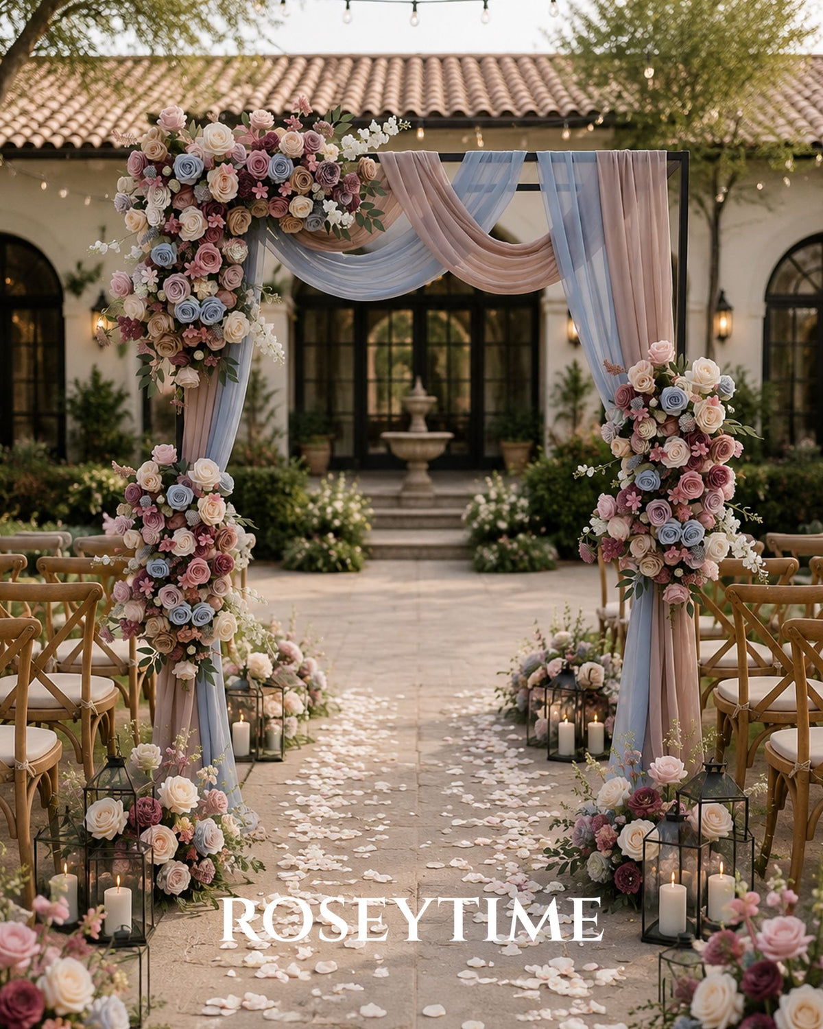 Roseytime Rosewood Sky Flower Set Flower Arch Arrangement #RTA508
