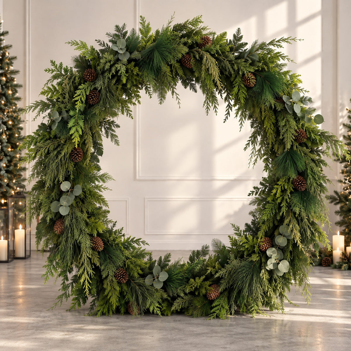 BOGO Sale: Christmas Circle Arch Fabric Back #RTA515