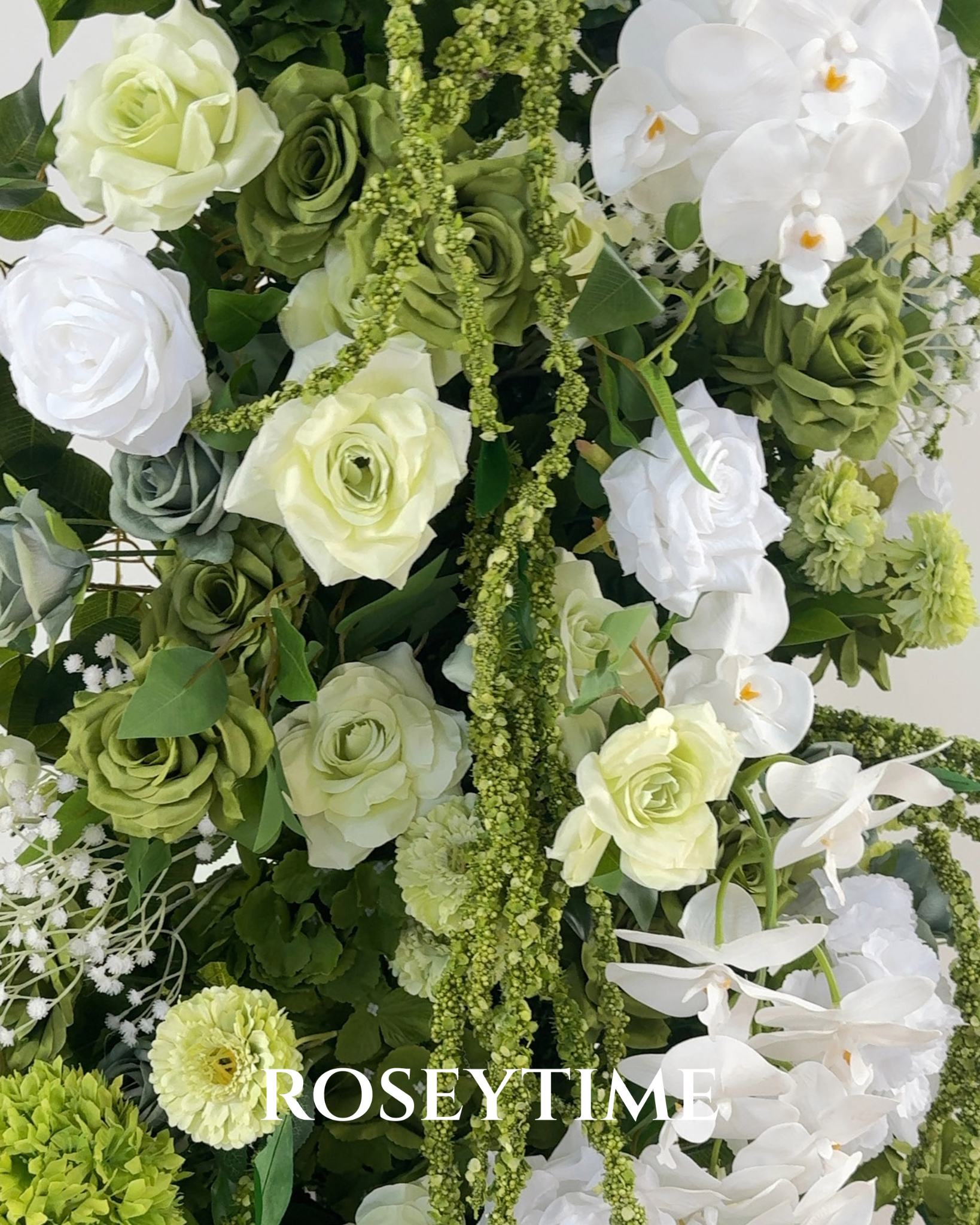Roseytime Meadowlight Flower Pillars Arch with Frame #RTP148