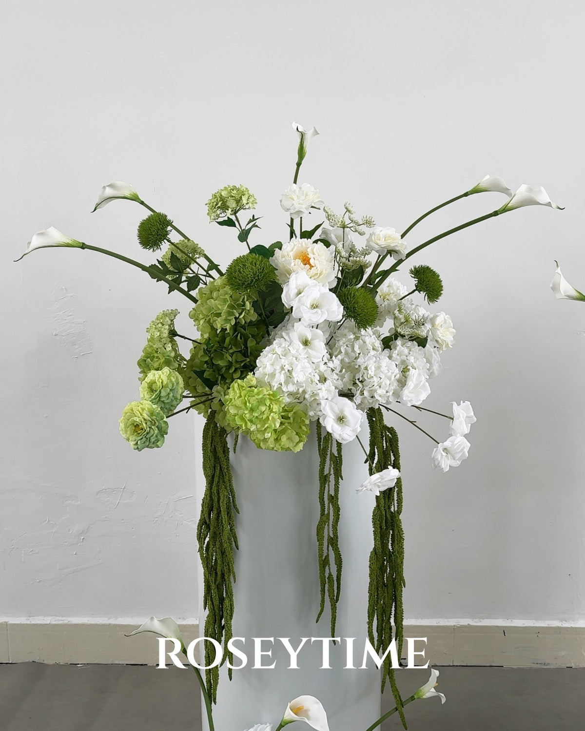 Roseytime Verdant Calla Flower Set #RTS031
