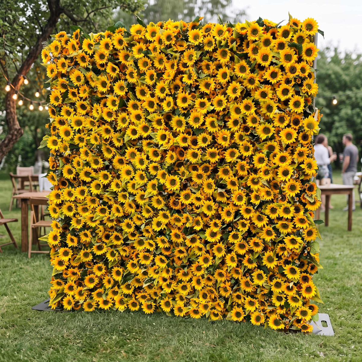 Roseytime 3D Sunflower Flower Wall Roll Up Fabric Back #RTW090