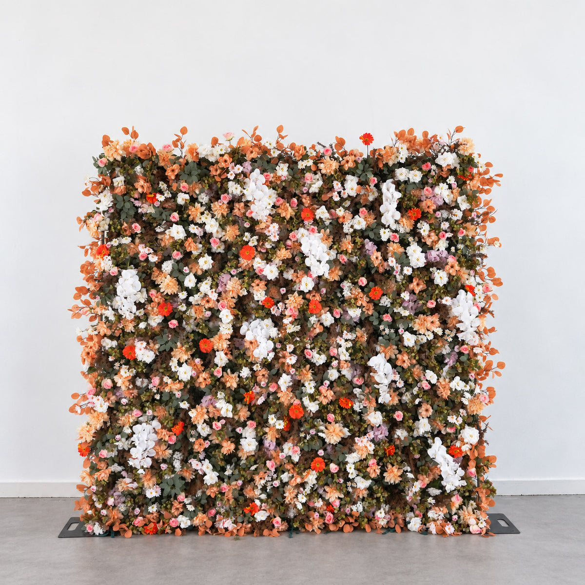 Roseytime 5D Brown Flower Wall Roll Up Fabric Back #RTW313