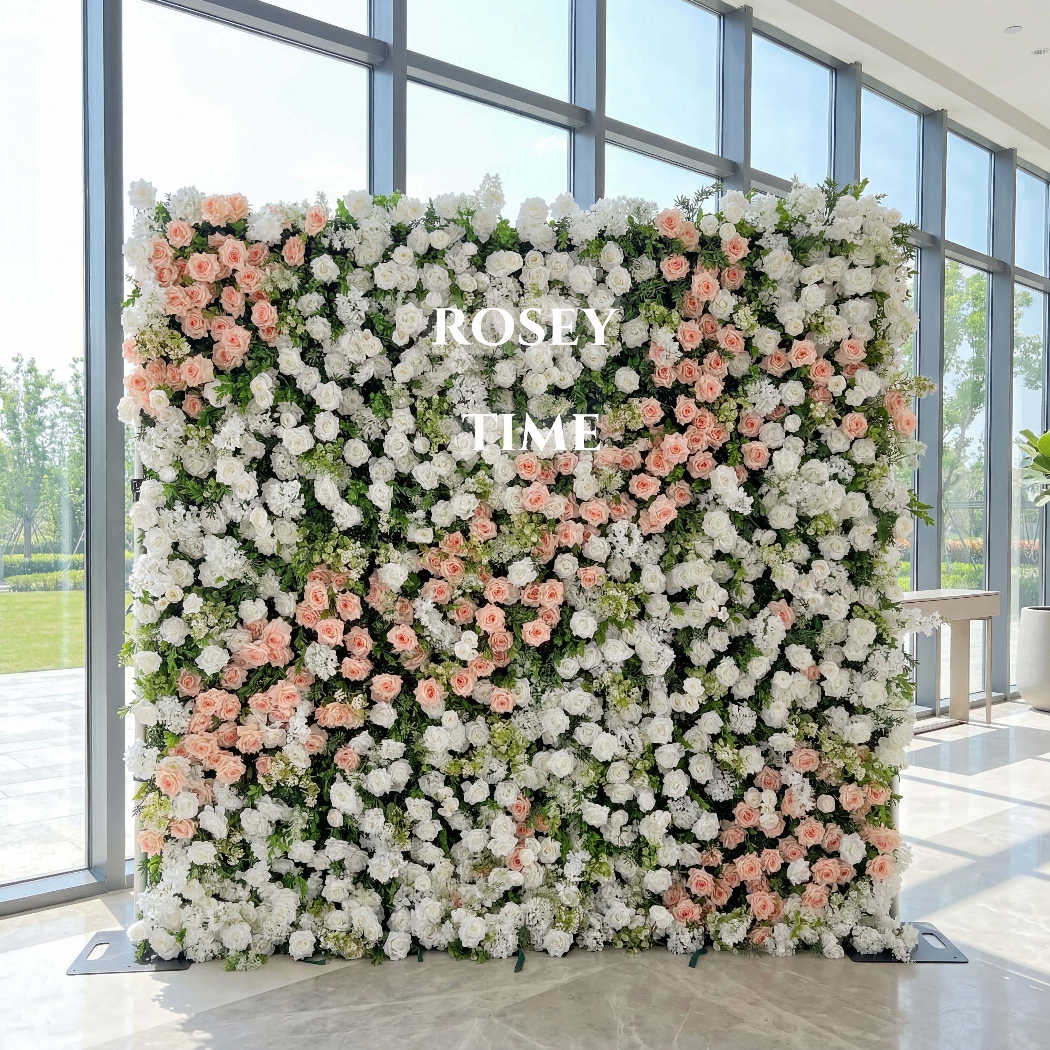 Roseytime 5D Spring Flower Wall Roll Up Fabric Back #RTW368