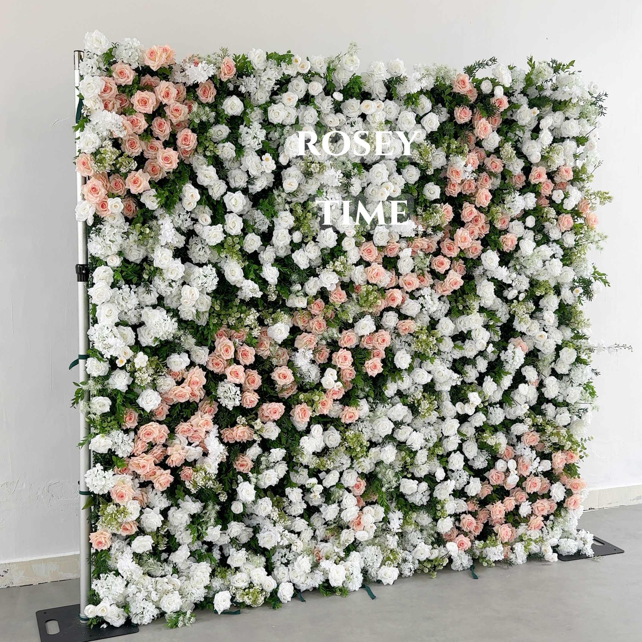 Roseytime 5D Spring Flower Wall Roll Up Fabric Back #RTW368