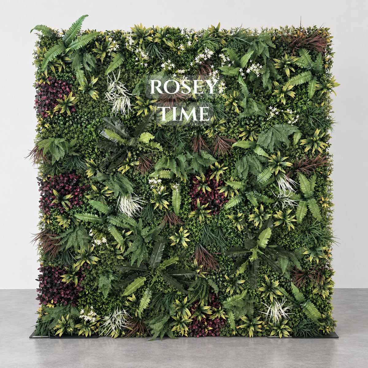Roseytime 3D Greenery Wall Roll Up Fabric Back #RTW250