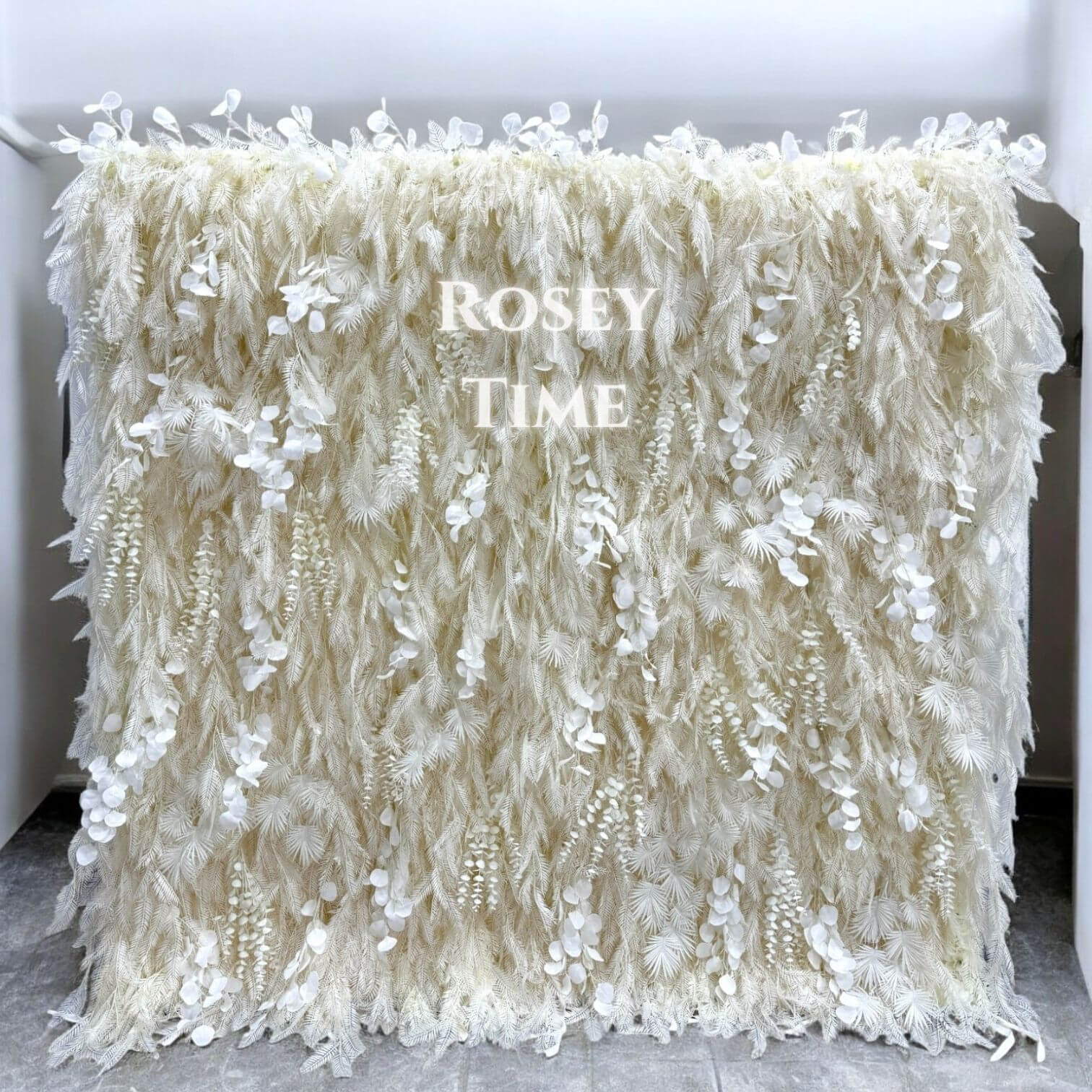 Roseytime 5D Pampas Wall Roll Up Fabric Back #RTW263