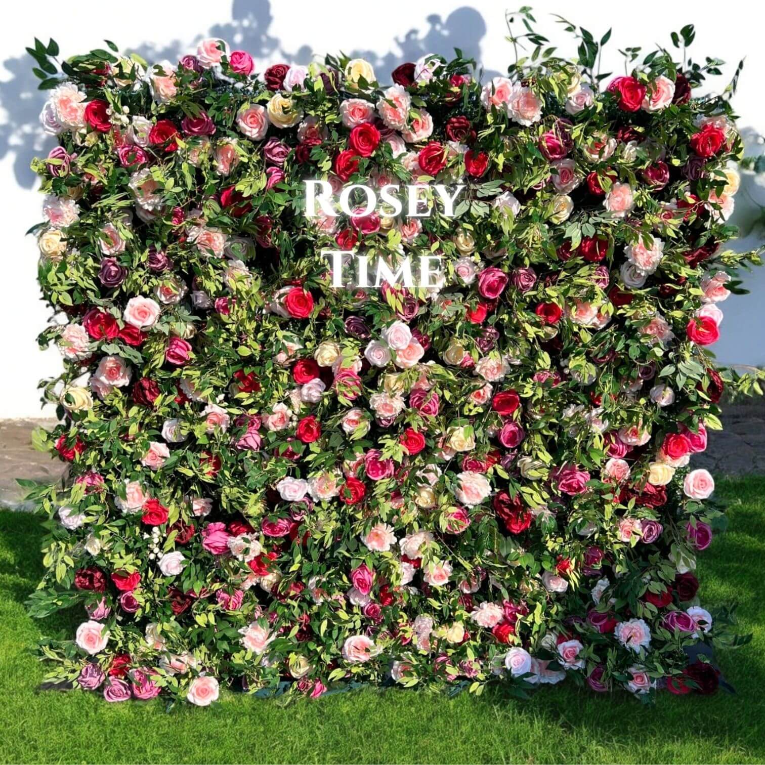 š„BF-Sale: 5D Red&Pink Greenery Roll Up Fabric Back #RTW144