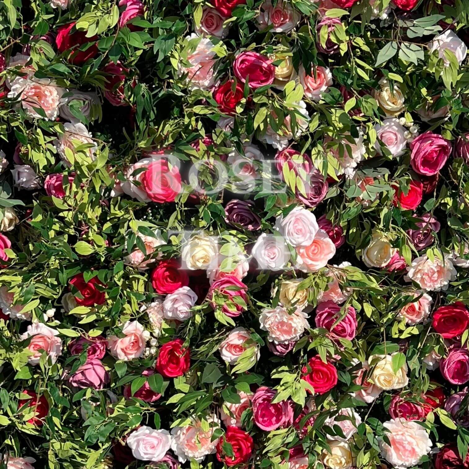 š„BF-Sale: 5D Red&Pink Greenery Roll Up Fabric Back #RTW144