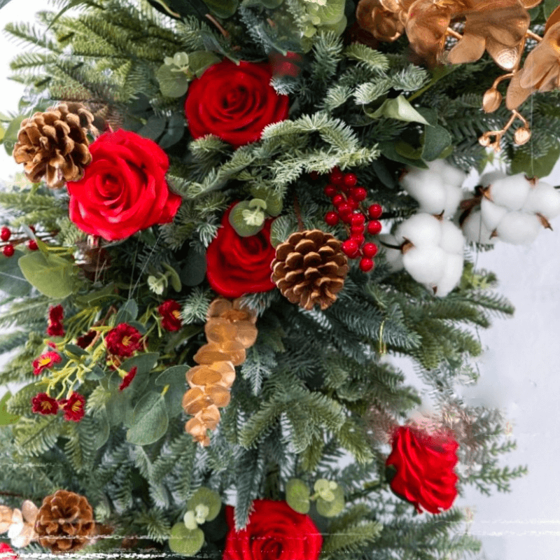 Roseytime Christmas Round Flower Arch#RTA044