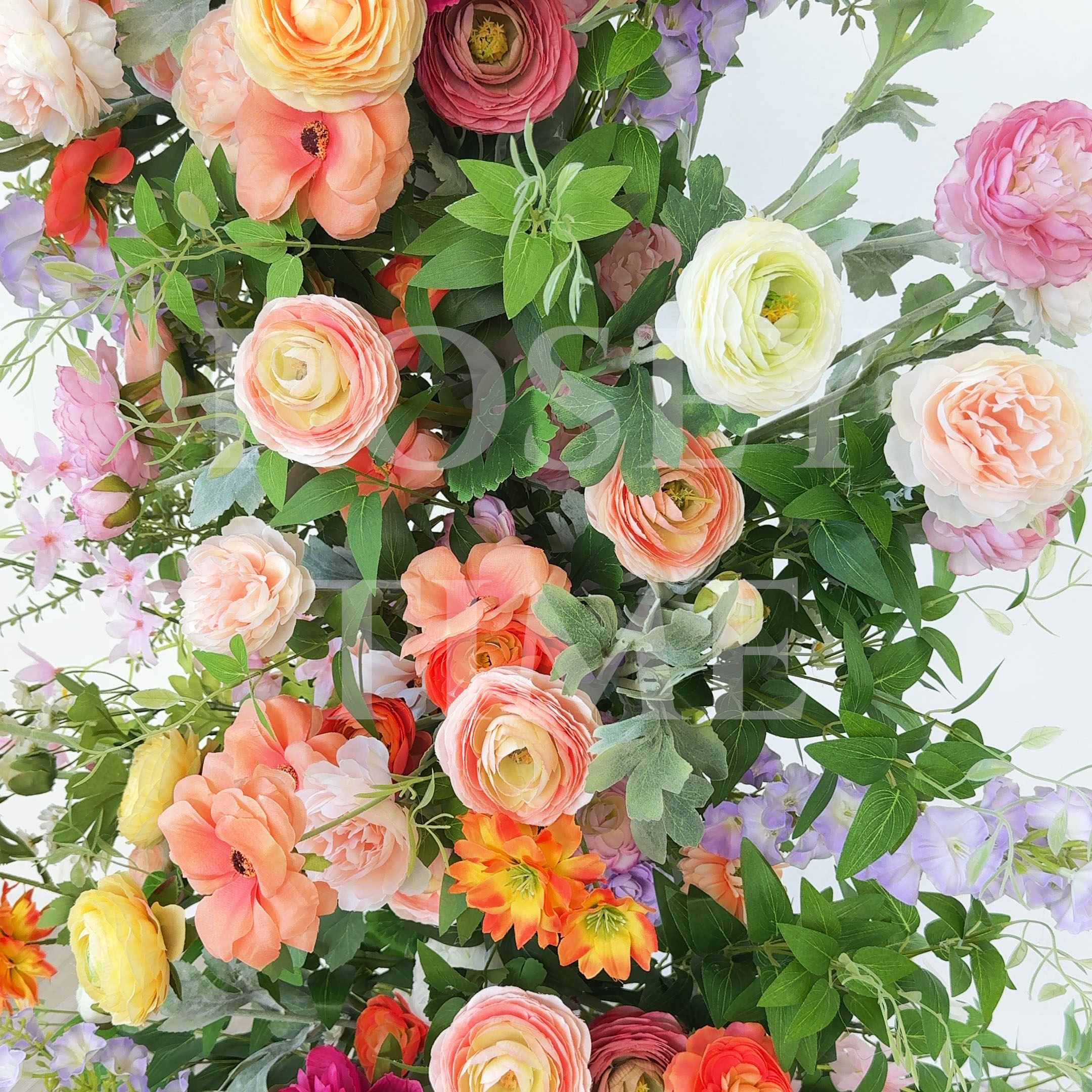 Roseytime Wild Flower Colorful Pillars Arch with Frame #RTP075