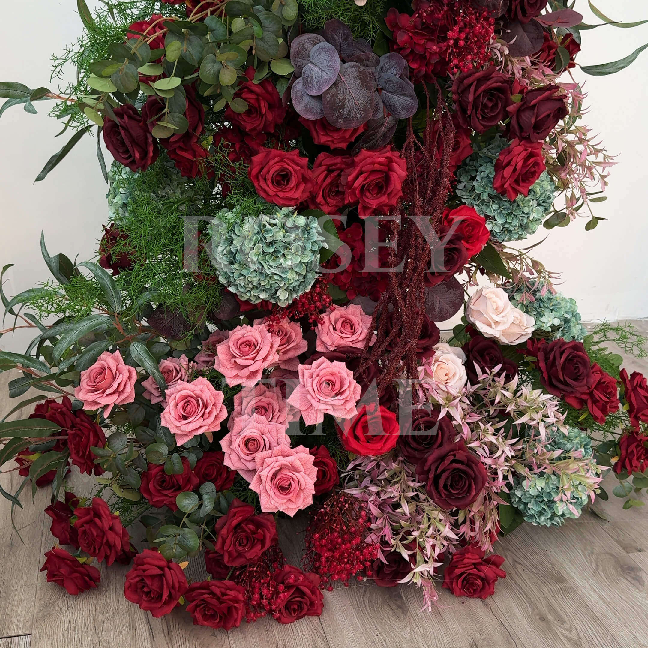 Roseytime Autumn Flower Pillars Arch With Frame #RTP088