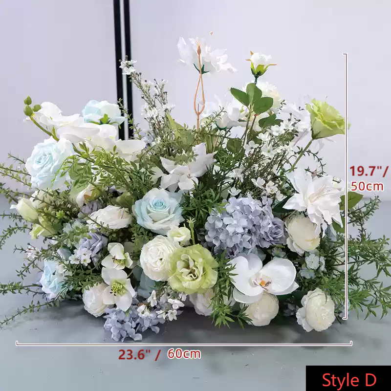 Roseytime Blue&Green Flower Set Summer Flower Arch Arrangement #RTA115