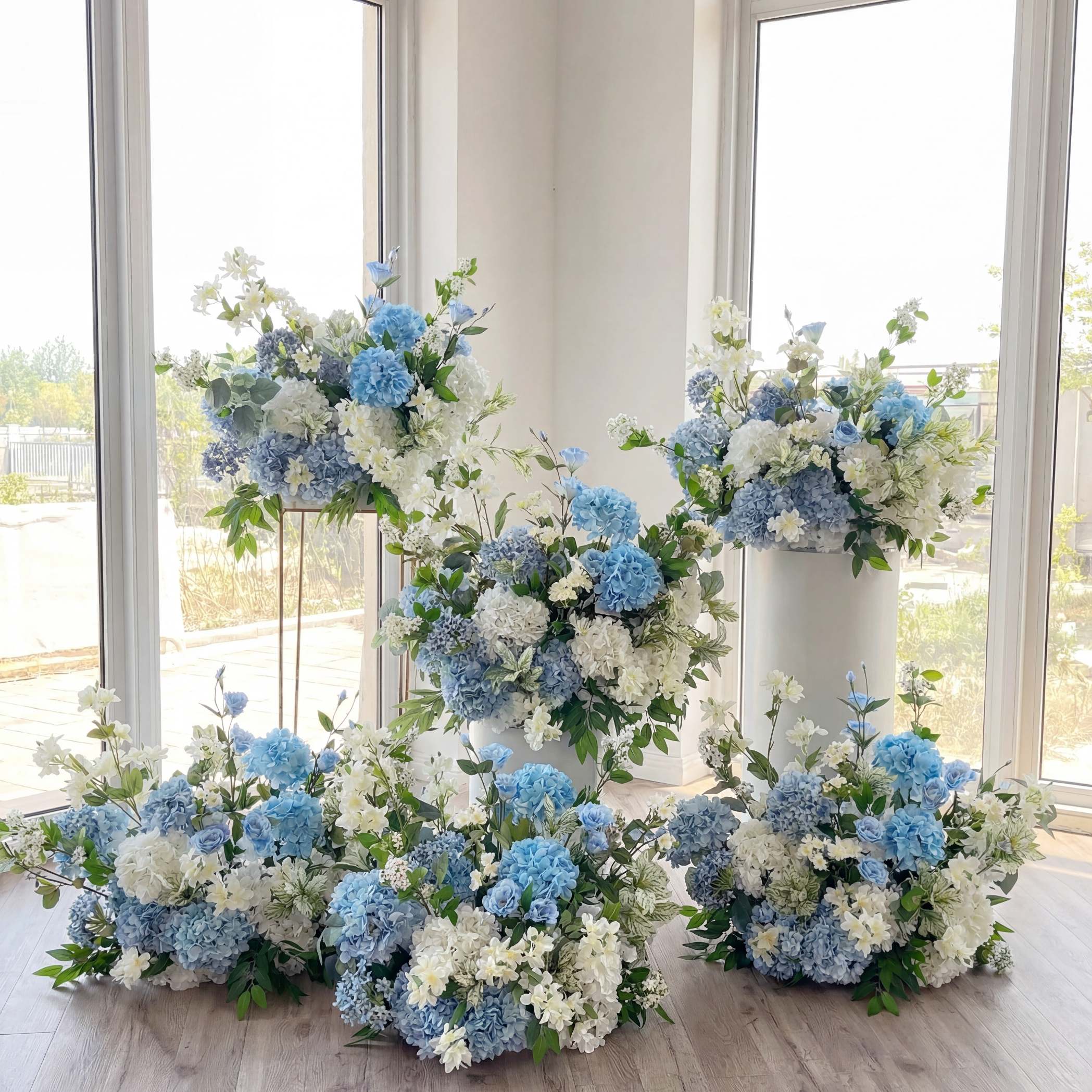 Roseytime Blue&White Flower Set #RTS005