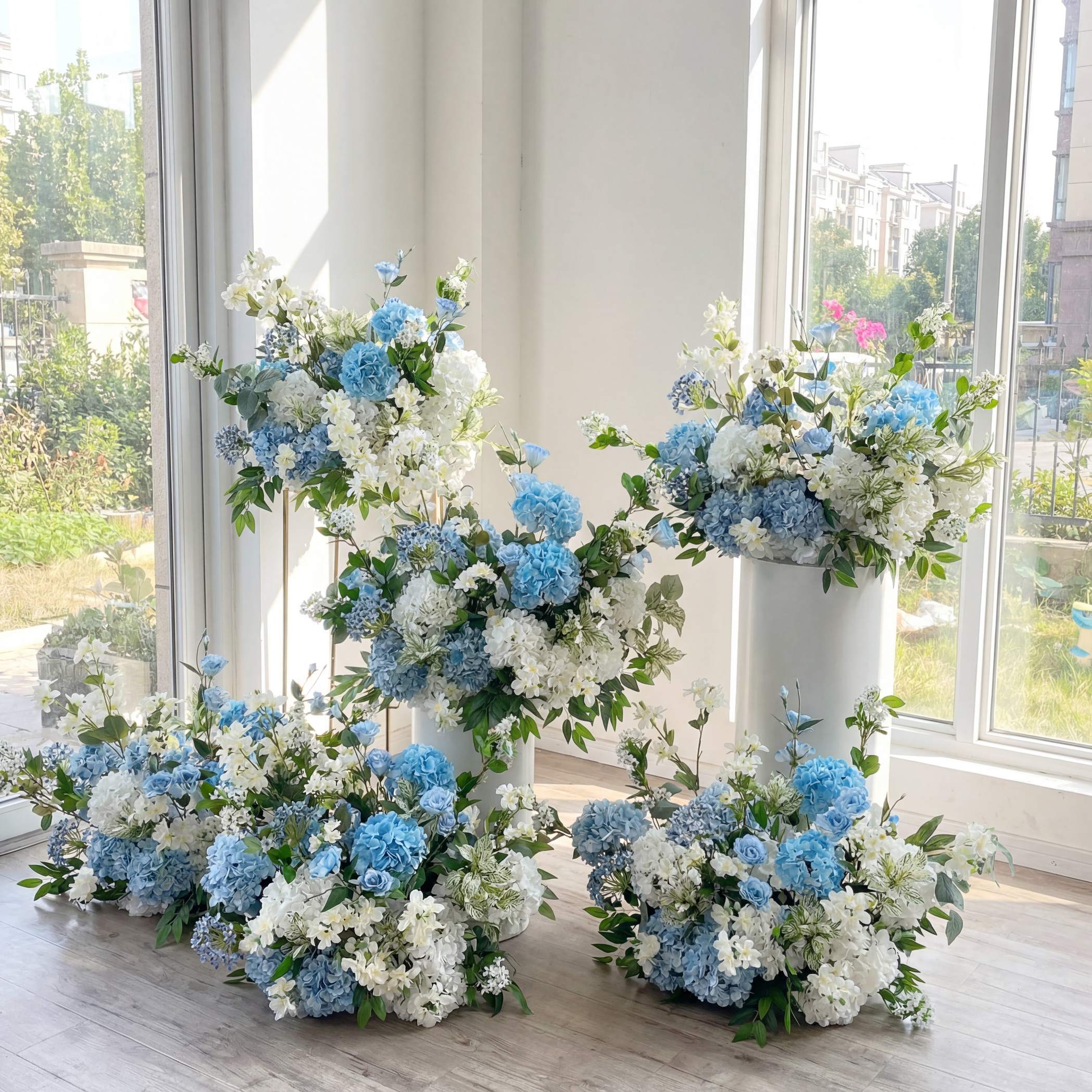 Roseytime Blue&White Flower Set #RTS005