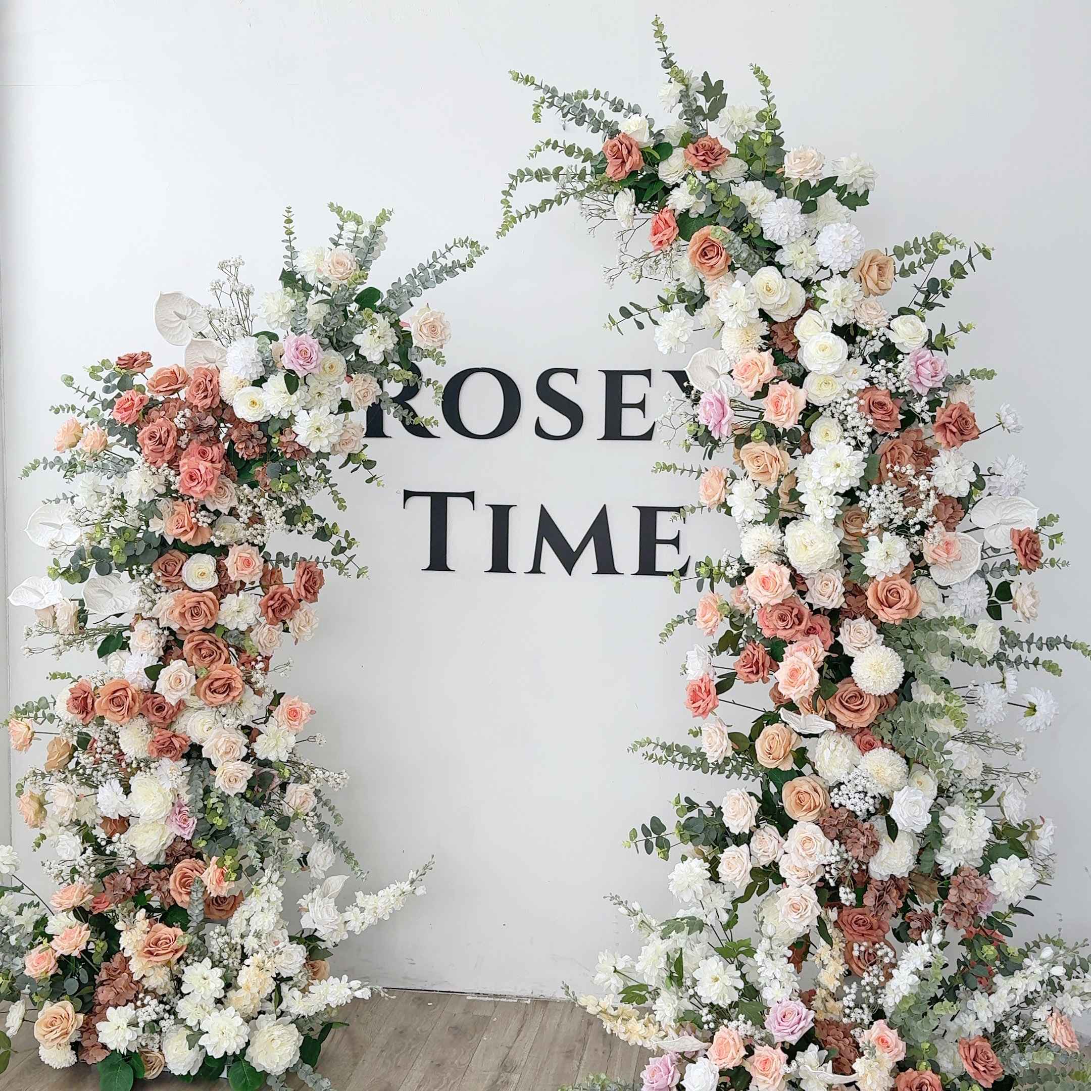 Roseytime Flower Pillars Arch with Frame #RTP015
