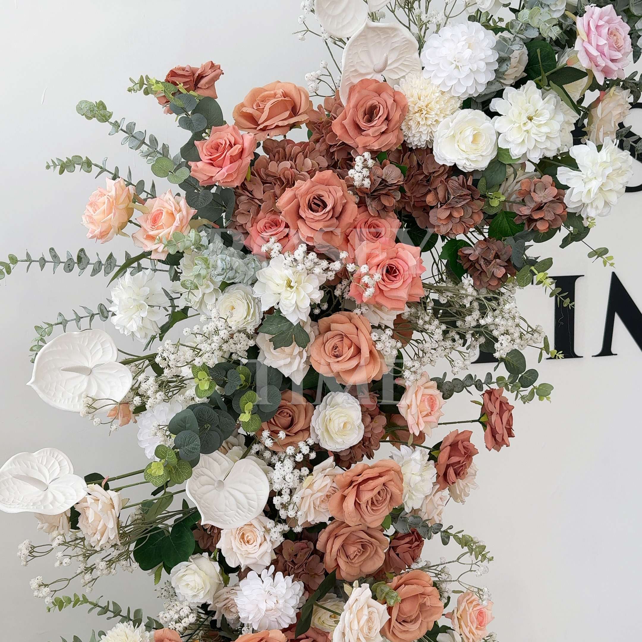 Roseytime Flower Pillars Arch with Frame #RTP015