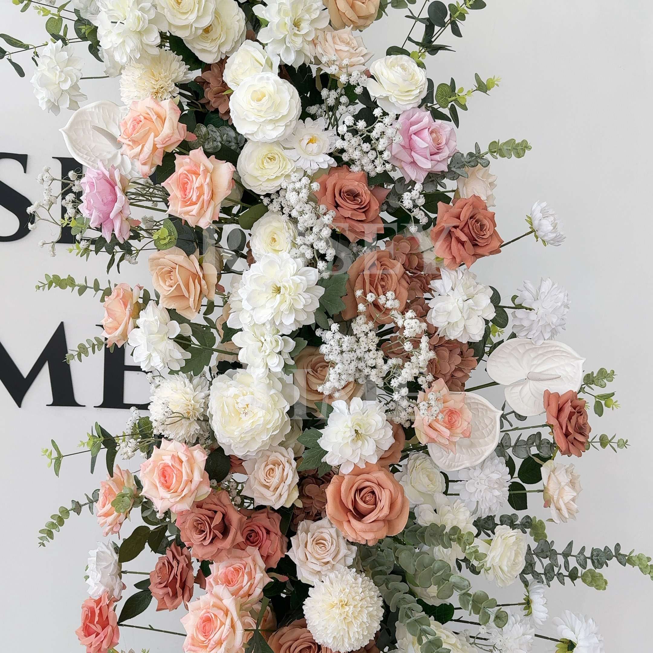 Roseytime Flower Pillars Arch with Frame #RTP015