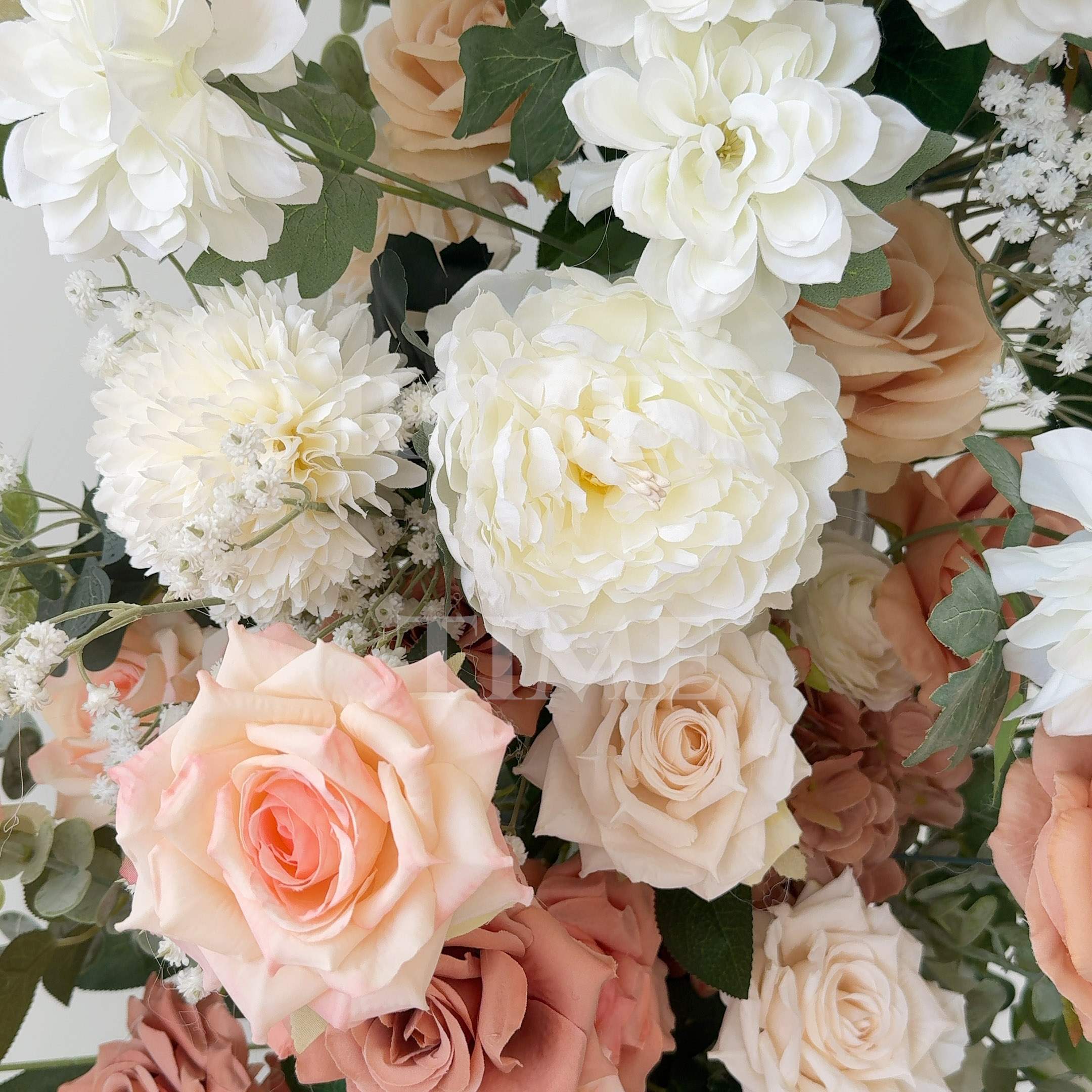 Roseytime Flower Pillars Arch with Frame #RTP015