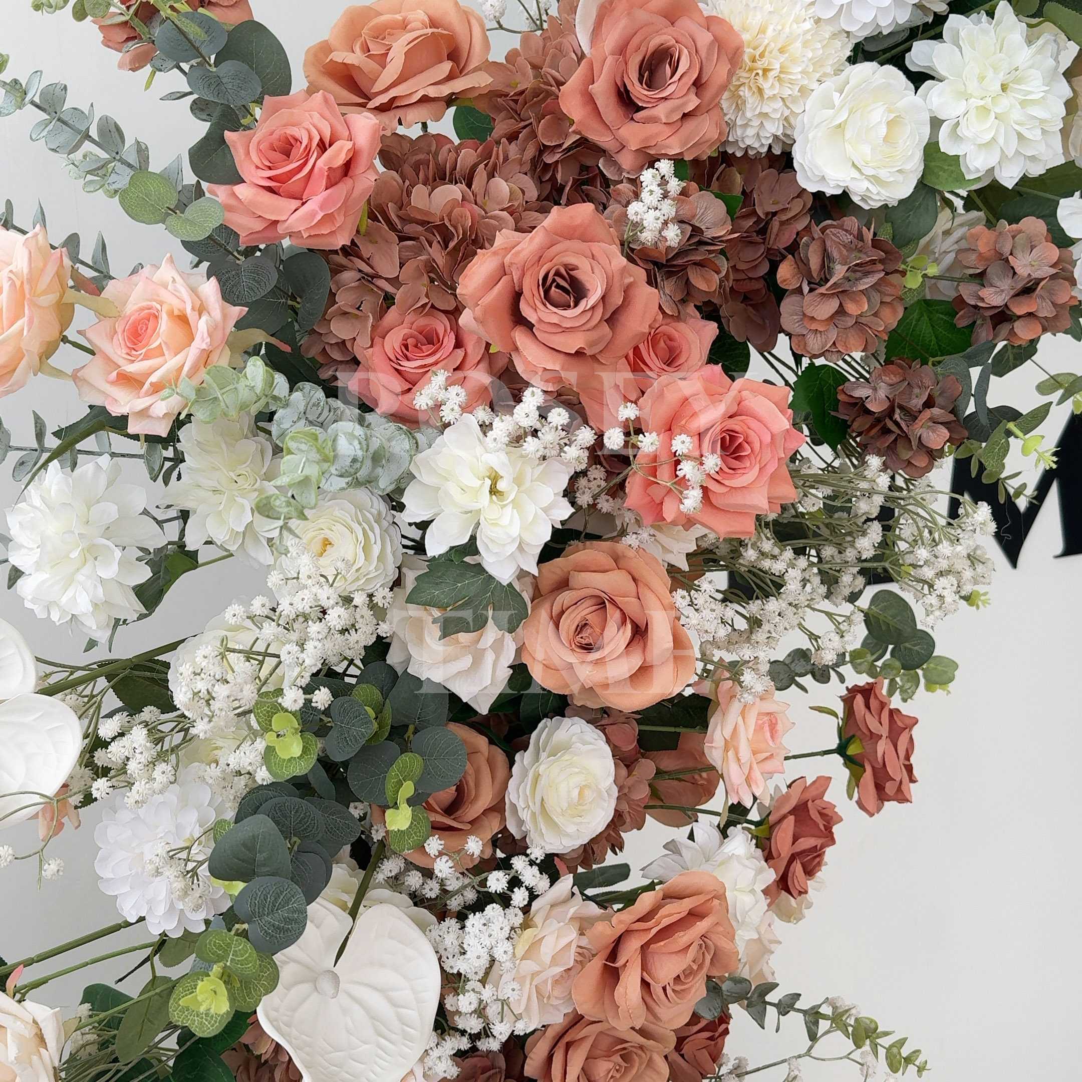 Roseytime Flower Pillars Arch with Frame #RTP015