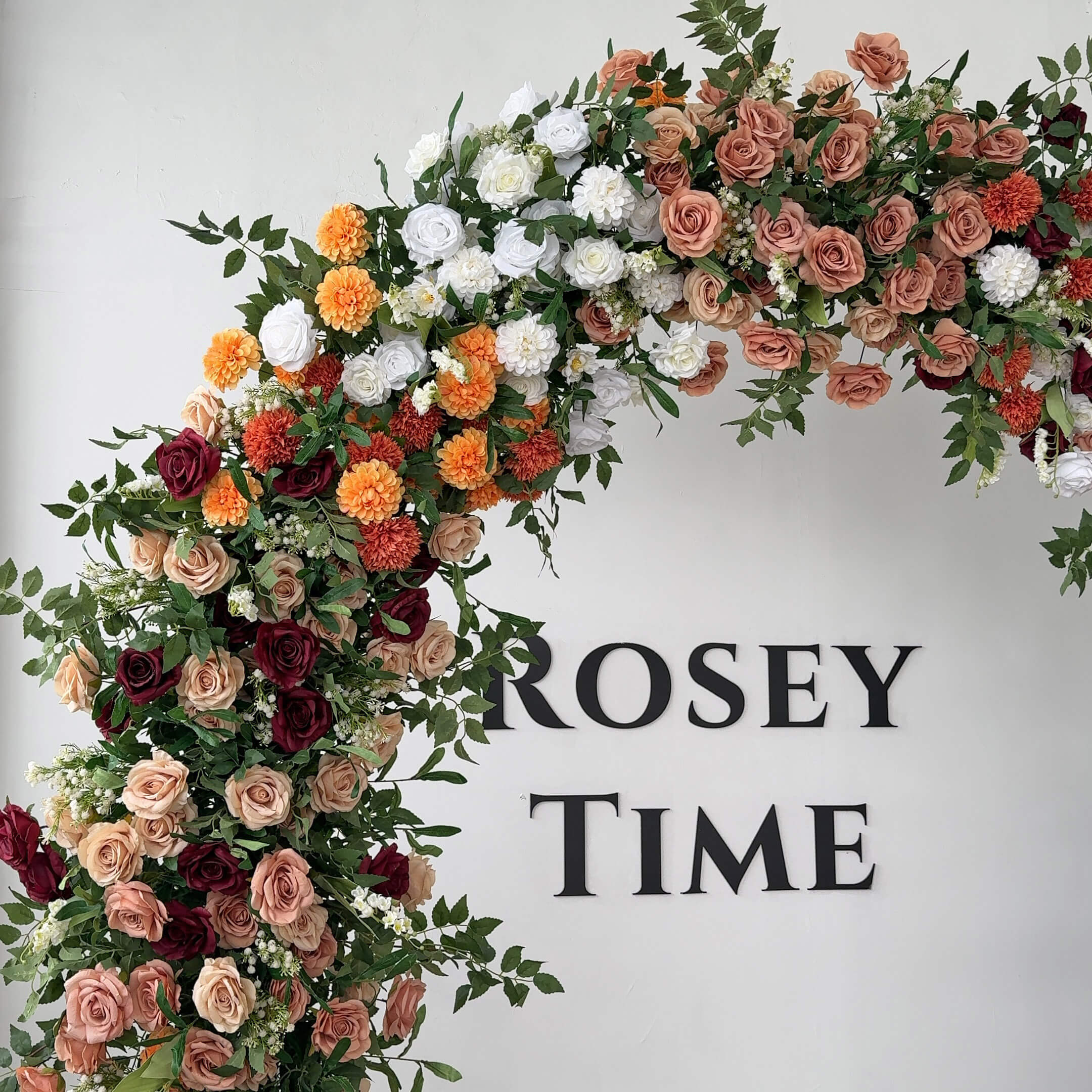 RoseyTime Autumn Flower Arch n-shape Round Arch #RTA133