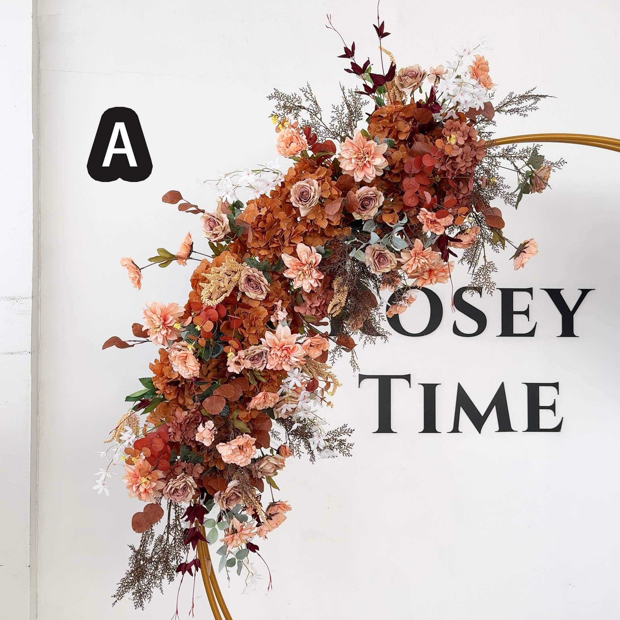 Roseytime Brown Flower Set Autumn Flower Arch Arrangement #RTA038