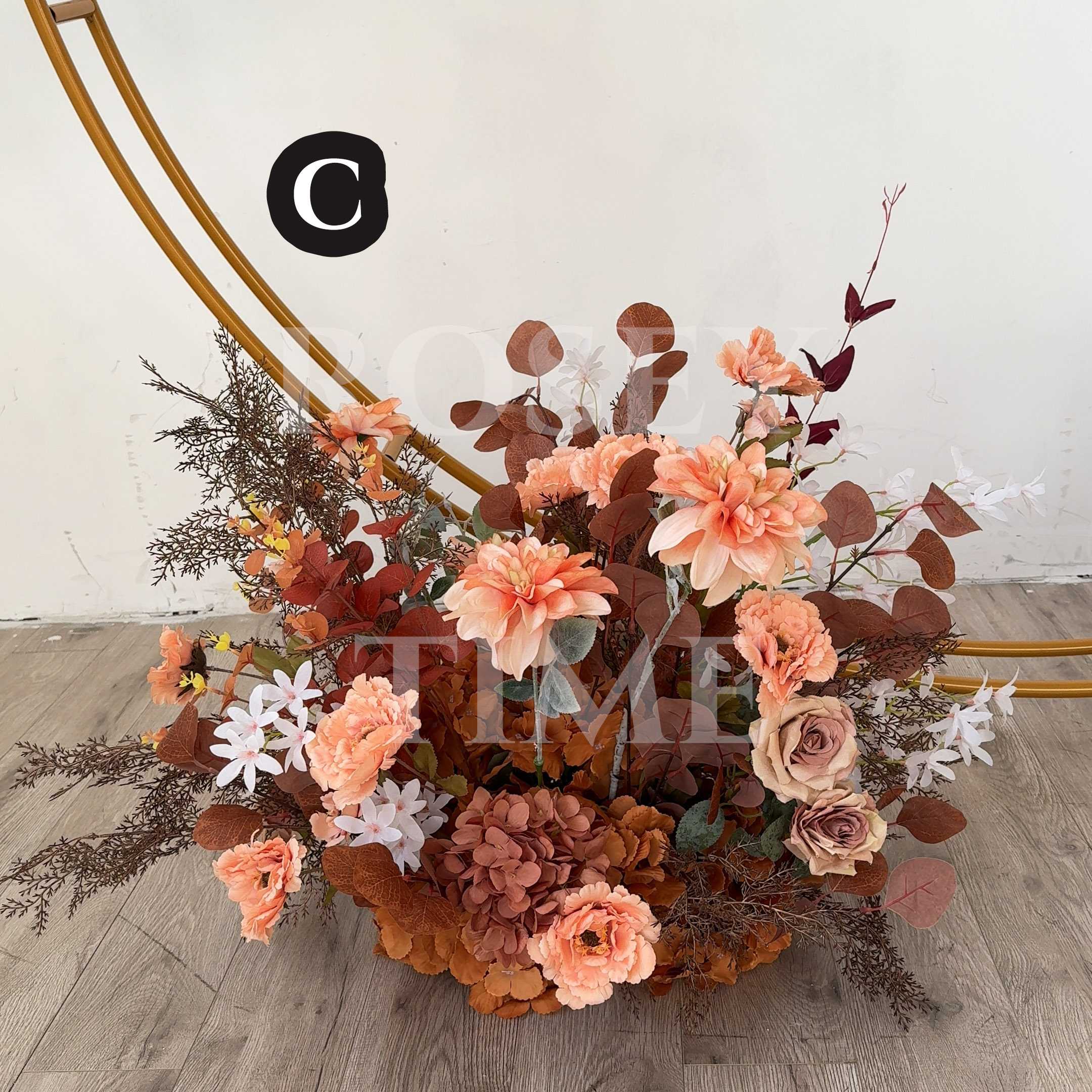 Roseytime Brown Flower Set Autumn Flower Arch Arrangement #RTA038