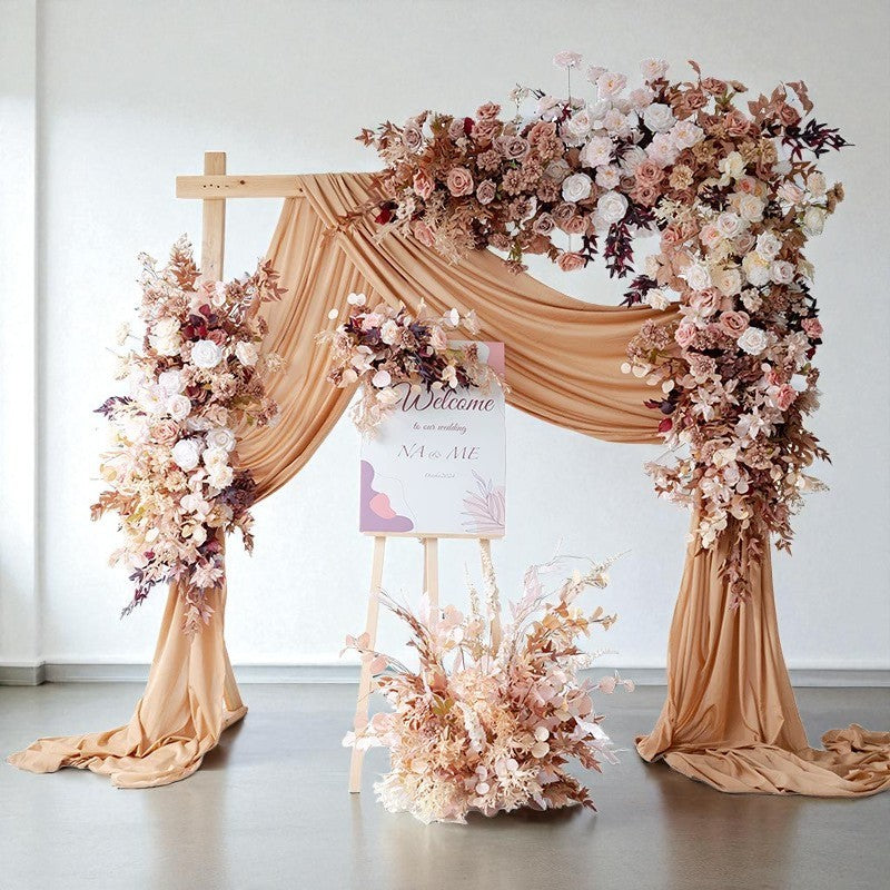 G1-Sale: Autumn Brown Arch Flowers Decor Set For Wedding&Event