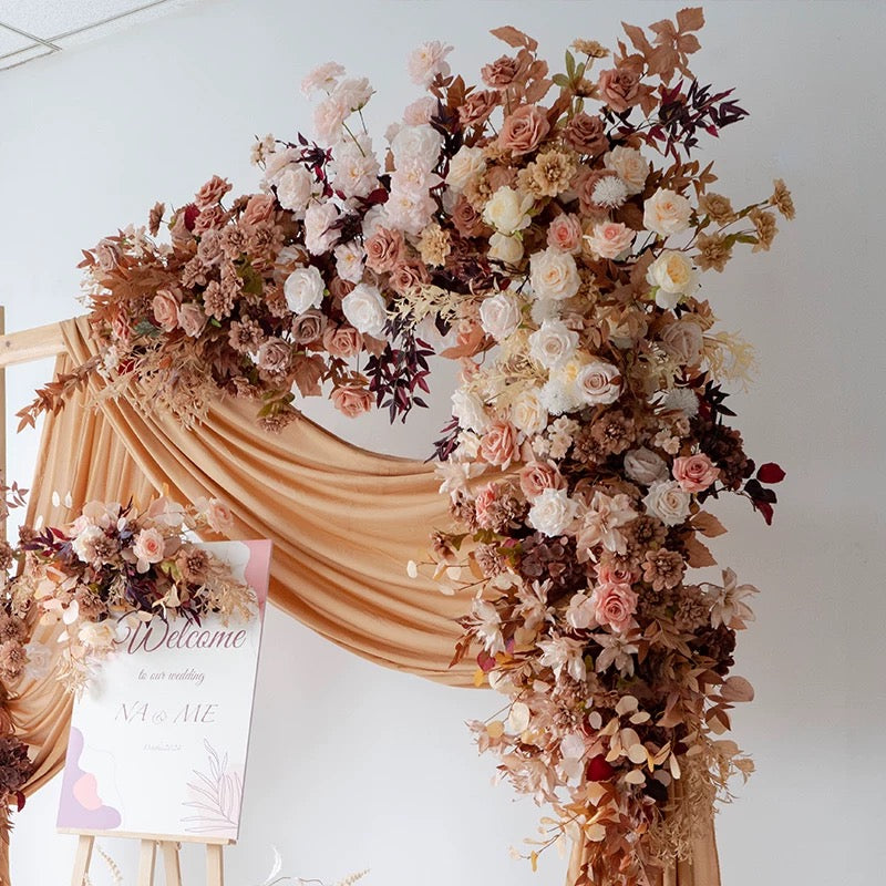 G1-Sale: Autumn Brown Arch Flowers Decor Set For Wedding&Event
