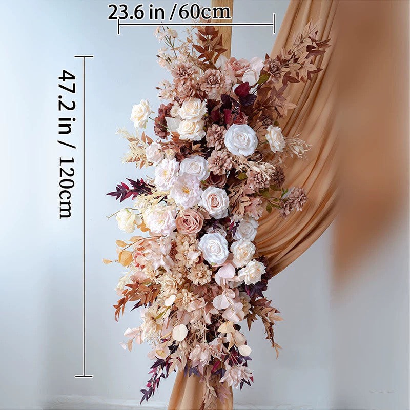 G1-Sale: Autumn Brown Arch Flowers Decor Set For Wedding&Event