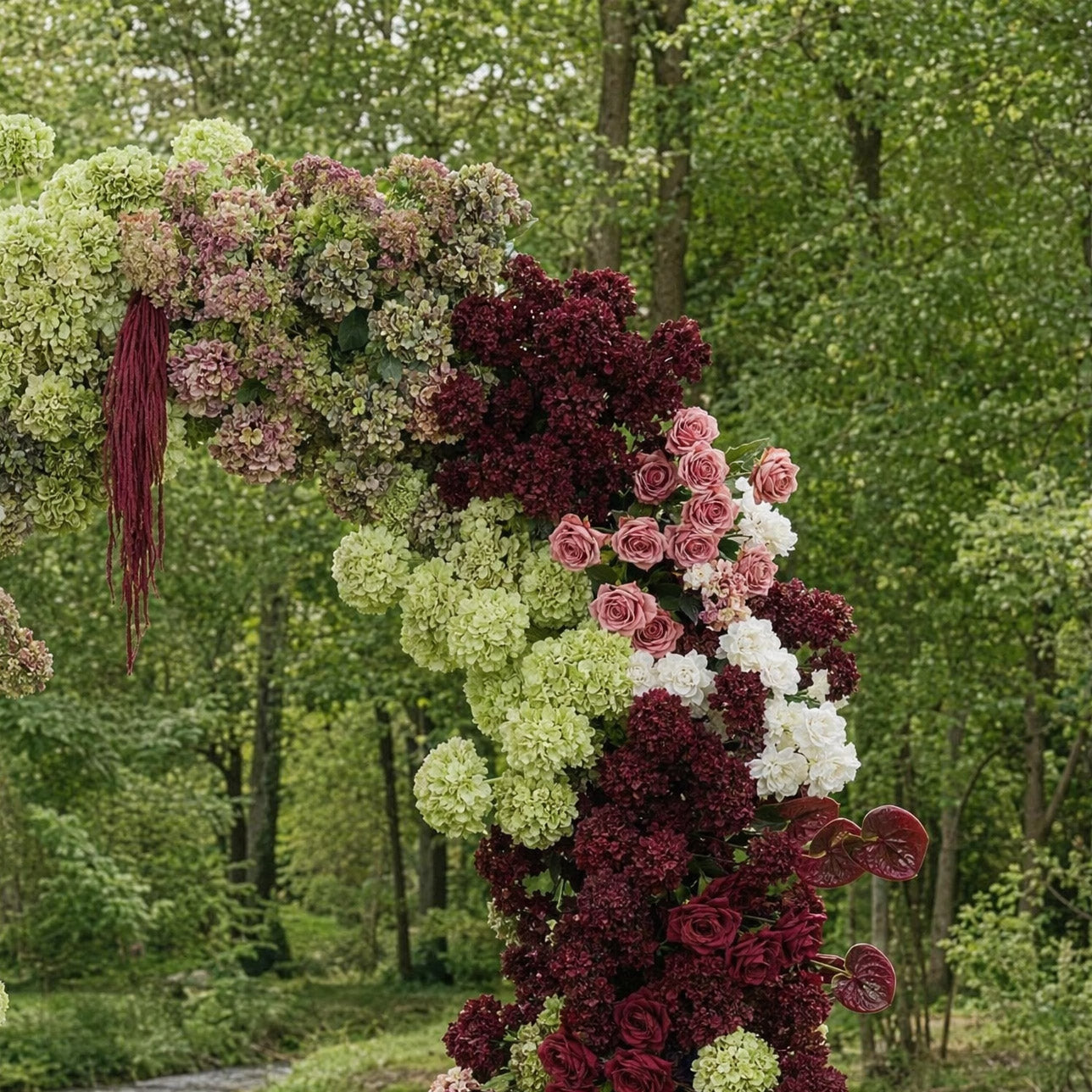 RoseyTime Carmine Estate Flower Arch n-shape Round Arch #RTA500